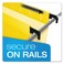 Pendaflex SureHook Reinforced Hanging Folders Letter Size Yellow 15 Cut 20BX 6152 15 YEL