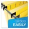 Pendaflex SureHook Reinforced Hanging Folders Letter Size Yellow 15 Cut 20BX 6152 15 YEL