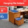 STAPLES Staples Hanging File Folders Letter Size Blue 5Tab 15Cut Tabs Includes Tabs Inserts 25Pack
