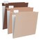 Y YOMA 6 Pack Gradient Hanging File Folders Letter Size Decorative Hanging Folder Pretty File Folder Organizer for Filing Cabinet Office Home with 15Cut Adjustable Tabs Coco Mocha