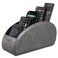SITHON Remote Control Holder with 5 Compartments PU Leather Remote Caddy Desktop Organizer Store TV DVD BluRay Media Player Heater Controllers Dark Gray
