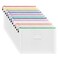 AUSTARK Plastic Mesh Zipper Pouch 12Pcs Zipper File Bags with Label Pocket A3 Size 169x12in White