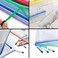 AUSTARK Plastic Mesh Zipper Pouch 12Pcs Zipper File Bags with Label Pocket A3 Size 169x12in White