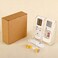 mollensiuer Clear Acrylic TV Remote Control Holder Remote Control Caddy Wall Mount Media Organizer Storage Box Rack for Phone Air Conditioner TV Remote Control Storage Case 2 Grids