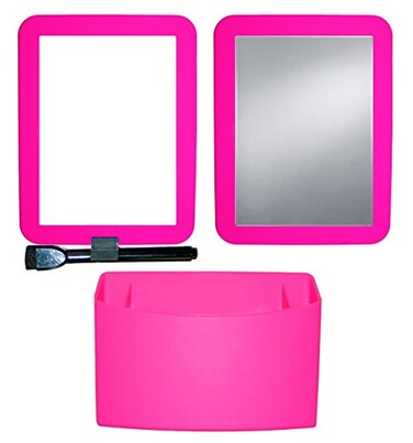 Inkology Color Rush Silicone 3 Piece Magnetic Locker Accessory Set Hot Pink 5698