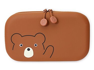 LIHIT LAB PuniLabo Zipper Pouch 75 15 Bear A77161