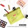 pack all Waterresistant Material Zipper Pouch Mesh Zipper Bags for Storage Travel Office Green Medium