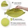 pack all Waterresistant Material Zipper Pouch Mesh Zipper Bags for Storage Travel Office Green Medium