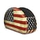 QIELIZI Leather Remote Caddy Desktop Organizer with 5 Spacious Compartments for TV RemotesMedia ControllersOffice Supplies American Flag