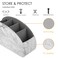 SITHON Remote Control Holder with 5 Compartments PU Leather Remote Caddy Desktop Organizer Store TV DVD BluRay Media Player Heater Controllers Marble