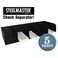 BankSupplies STEELMASTER by Steel Document Organizer 5Pockets Black Powder Coated Crinkle Finish Scratch ChipResistant Check Separator Deposit Slips Letter Organizer Money Bills