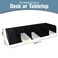 BankSupplies STEELMASTER by Steel Document Organizer 5Pockets Black Powder Coated Crinkle Finish Scratch ChipResistant Check Separator Deposit Slips Letter Organizer Money Bills