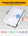 SUNEE Plastic Mesh Zipper Pouch 11x16 in 9 Colors 18 PacksExtra Large WaterResistant Zip Bag for School Office Supplies Puzzles Games Organizing Storage