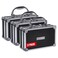 Vaultz Locking Medicine Case with Combination Lock Portable Lock Box Briefcase for Medications Cash Valuables Organized Storage Case with Handle 3 Pack
