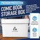 Invested Alliance Premium Short Comic Book Storage Box Organizer with Lid Thick Cardboard Comic Storage Box For Collectibles Fits 150175 CurrentSilver Age Heavy Duty Stackable