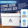 Invested Alliance Premium Short Comic Book Storage Box Organizer with Lid Thick Cardboard Comic Storage Box For Collectibles Fits 150175 CurrentSilver Age Heavy Duty Stackable