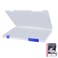 Lemical Portable A4 Magazine File Box Document Paper Organizer With Buckle Closure Transparent Plastic File Container School Office Supplies Clear Desk File Holder