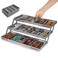 Lucasden 3 Tier Drawer Organizer Expandable Junk Drawer Organizers Smart Office Supply Organizer Folding Drawer Storage Multilevel Desk Organizer for MakeupJewelryCosmeticsKitchen Storage 1 Row 3 Tier