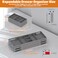 Lucasden 3 Tier Drawer Organizer Expandable Junk Drawer Organizers Smart Office Supply Organizer Folding Drawer Storage Multilevel Desk Organizer for MakeupJewelryCosmeticsKitchen Storage 1 Row 3 Tier