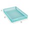 Annova Desk Organizer Wire Mesh 3 Tier Sliding Drawers Paper SorterMultifunctionalPremium Solid Construction for Letters Documents Mail Files Paper Kids Art Supplies Turquoise