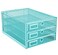 Annova Desk Organizer Wire Mesh 3 Tier Sliding Drawers Paper SorterMultifunctionalPremium Solid Construction for Letters Documents Mail Files Paper Kids Art Supplies Turquoise