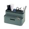 BLUE GINKGO Compact Desk Organizer Small 5Compartment Half Drawer Storage Pen Holder Stationery Organizer for Desktop Vanity Shelf Made in Korea Green