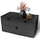 Charmewooden desk organizer with drawers countertop drawer organizer Tabletop Storage Organization Box Home Office Workspace Bathroom Toiletries Supplies black