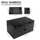Charmewooden desk organizer with drawers countertop drawer organizer Tabletop Storage Organization Box Home Office Workspace Bathroom Toiletries Supplies black