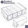 FODIENS Desk Organizer with 8 Drawers 2 Packs Stackable Desktop Storage Box with Removable Drawer Clear Sunglasses Organizer Display Case for Stationery Marker Pens Eyeglasses Office Supply