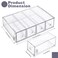 FODIENS Desk Organizer with 8 Drawers 2 Packs Stackable Desktop Storage Box with Removable Drawer Clear Sunglasses Organizer Display Case for Stationery Marker Pens Eyeglasses Office Supply