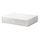 kulusion Desk Organizer with Drawers Stackable Storage Drawers Plastic Compact Desk Storage Box Great for Office School Home Small Space 1drawers White