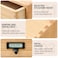 KIRIGEN Wooden Desk Organizer with 2 Drawers Solid Wood Desktop Storage Cabinet Shallow Office Drawer Organizer for Printer Paper and Mail No Assembly 1378 W x 106 D x 59 H Inch FAXNA