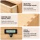 KIRIGEN Wooden Desk Organizer with 2 Drawers Solid Wood Desktop Storage Cabinet Shallow Office Drawer Organizer for Printer Paper and Mail No Assembly 1378 W x 106 D x 59 H Inch FAXNA
