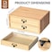 KIRIGEN Wooden Desk Organizer with 2 Drawers Solid Wood Desktop Storage Cabinet Shallow Office Drawer Organizer for Printer Paper and Mail No Assembly 1378 W x 106 D x 59 H Inch FAXNA
