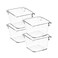 Ravinte Decor 4 Pack Drawer Organizer 3 X 3 Clear Acrylic Storage Bins with NonSlip Pads Versatile Desk Tray for Makeup Jewelry Kitchen Bathroom and Office Organization