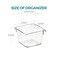 Ravinte Decor 4 Pack Drawer Organizer 3 X 3 Clear Acrylic Storage Bins with NonSlip Pads Versatile Desk Tray for Makeup Jewelry Kitchen Bathroom and Office Organization
