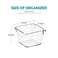 Ravinte Decor 4 Pack Drawer Organizer 3 X 3 Clear Acrylic Storage Bins with NonSlip Pads Versatile Desk Tray for Makeup Jewelry Kitchen Bathroom and Office Organization