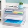 STORi STAX Plastic Stackable Organizer Drawers Set of 2 Clear 125 Wide Set Includes Two Open Drawer Organize Office Desk Accessories Sort Paper Made in USA