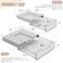 TooCust 2 Pack Under Desk Storage Drawers Slide OutDrillOn or SelfAdhesiveLargeMedium Drawer Under Desk Organizer Under Table Drawer for Home Office School Organization and Storage