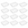 YBM HOME 12Pack Small Plastic Storage Baskets for Home Junk Drawers and Office Desktop Drawers Organization Functional Trays for Kitchen Bedroom and Bathroom Clear