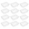 YBM HOME 12Pack Small Plastic Storage Baskets for Home Junk Drawers and Office Desktop Drawers Organization Functional Trays for Kitchen Bedroom and Bathroom Clear