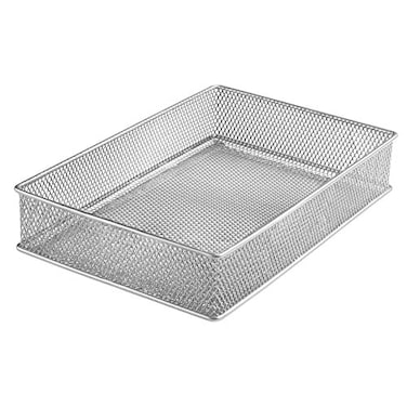 YBM HOME Silver Mesh Drawer Cabinet and or Shelf Organizer Bins School Supply Holder Office Desktop Organizer Basket 1590s 1 6x9x2 Inch