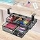 SEYHAKI Under Desk Drawer Organizer No Drilling Under Desk Storage Drawer Organizer Metal Under Desk Drawer Suitable for Home and Office13 Inch