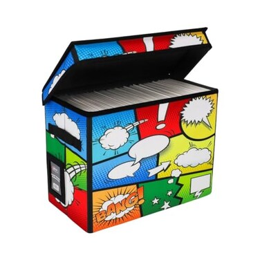 BCW Comic Foldaway Collapsible Comic Book Storage Tote for 125150 Comic Books Foldable Box for Comic Books Single Pow