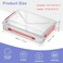 Marte Vanci Plastic Storage Bin with Lid Portable Project Case with Handle Clear Storage Box Transparent File Document Protector Stackable Container for A4 Letter Paper Photo Crafts Scrapbook