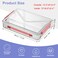Marte Vanci Plastic Storage Bin with Lid Portable Project Case with Handle Clear Storage Box Transparent File Document Protector Stackable Container for A4 Letter Paper Photo Crafts Scrapbook