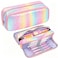 BETURETOP Large Pencil Case Big Capacity Pencil Pouch Rainbow Pencil Case Organizer Cute Pencil Box Pen Bag for Student Office Back to School Supplies