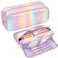BETURETOP Large Pencil Case Big Capacity Pencil Pouch Rainbow Pencil Case Organizer Cute Pencil Box Pen Bag for Student Office Back to School Supplies