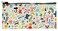Blue Q Funny Pencil Case Doodle Party Compact Cool Pencil Pouch 425 by 85 Size Chunky Zipper 95 Recycled Plastic Sturdy EasytoClean Office Supplies Travel Essential Holder