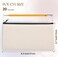 Cruleen 20 PCs Blank canvas Zipper Pouch Makeup Bags Bulk Pencil Pouch with Sturdy ZipperMultiPurpose DIY Crafts Toiletry Canvas Bags Case for Sublimation Stationery Cosmetic Storage 83x47